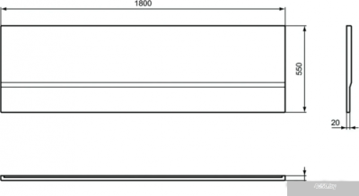 Ideal Standard Hotline 180 см c креплением K230101