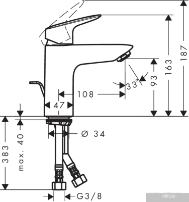 Смеситель Hansgrohe Logis 71100000