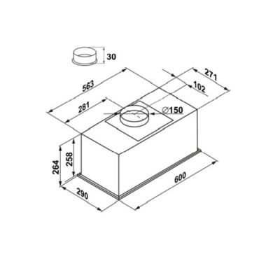 Кухонная вытяжка MAUNFELD Fantasy 1000ST 60 (черный)
