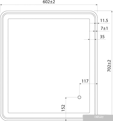 IDDIS Зеркало Cloud CLO6000i98