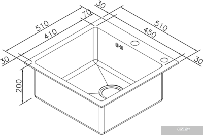 Кухонная мойка ZorG RX-5151 BR