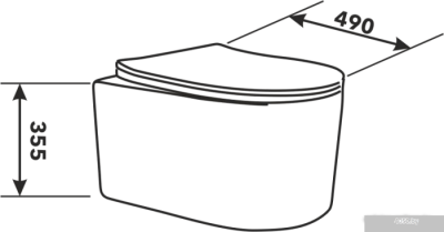 Унитаз AV Engineering Art AVWHR204 (белый)