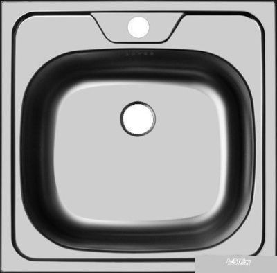 Кухонная мойка Ukinox Классика CLM480.480 ---T6K 0C- (с сифоном)