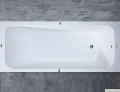 Ванна Salini Orlando 170x70 102021M (S-Stone, матовый)