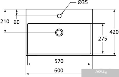 Умывальник Ideal Standard Strada K077801 60x42