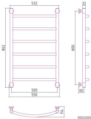 Сунержа Галант+ 800х500 051-0200-8050