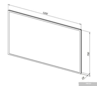 Aquanet Зеркало Оптима 120x75 Led 288968