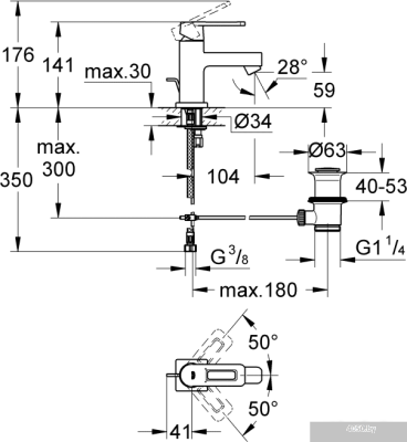 Смеситель Grohe Quadra 32632000