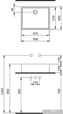 Berges Wasserhaus Ego 50x40 181001