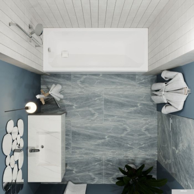 Triton Прага 150х70 (с каркасом, сифоном, экраном и торцевым экраном)