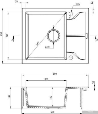 Deante Andante ZQN N11A (nero)