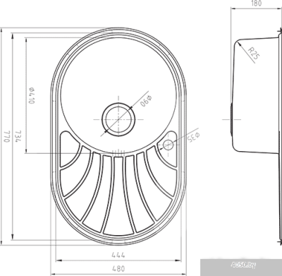 Кухонная мойка IDDIS Suno SUN77SRi77