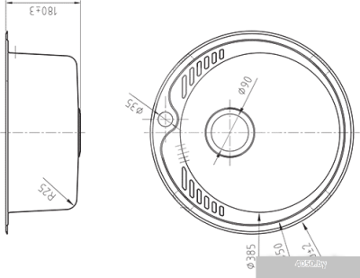 Кухонная мойка IDDIS Suno SUN49S0i77