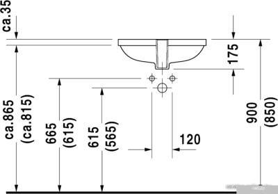 Умывальник Duravit D-Code 52.5x32 (0338490000)