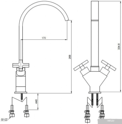 Смеситель Kaiser Crystal 28133