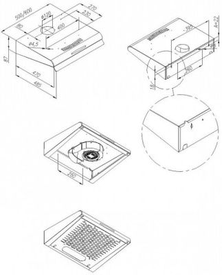 Кухонная вытяжка MAUNFELD MPA 60 (белый)