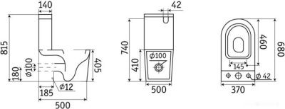Унитаз CeramaLux 2176