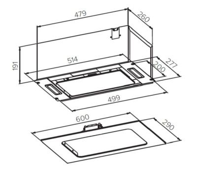 Кухонная вытяжка Germes Bravo Sensor 60 (белый)