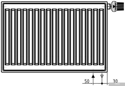 Brugman Tип 22 300x100x1200 FEK220301201UBY (боковое подключение)