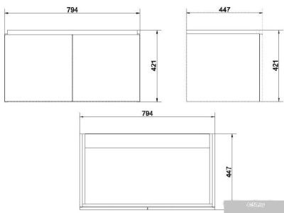Cersanit Тумба под умывальник Colour 80 SP-SZ-COL-CM/COL/80