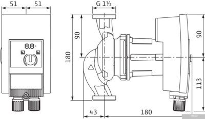 Насос Wilo Yonos MAXO-Z 25/0.5-7