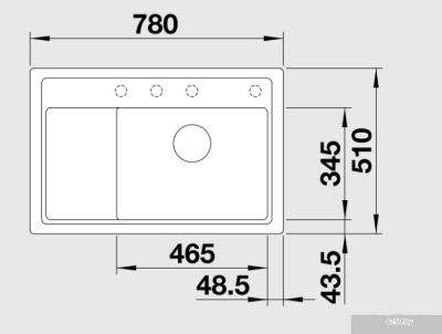 Кухонная мойка Blanco Zenar XL 6 S Compact (антрацит) [521512]