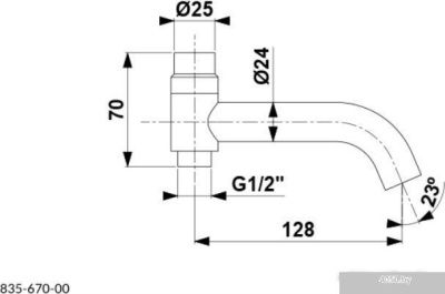 Излив Armatura Moza 835-670-81