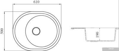 Кухонная мойка FostoGran FG 61-50 (655-белый)