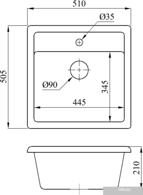 Кухонная мойка БелЭворс Rio (бежевый)
