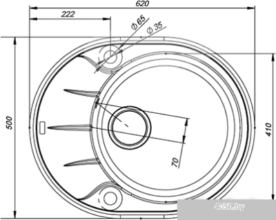 Кухонная мойка IDDIS Kitchen G K08P621i87