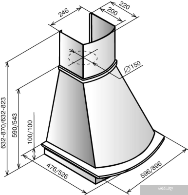 Elikor Ротонда 60П-650-П3Л (бежевый/дуб неокрашенный)