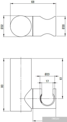 Deante Round Bianco ANR_A21U