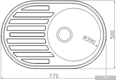 Кухонная мойка Stellar 7750D 16 см