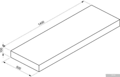Wellsee Genuine Tree 162016000, 140 см (столешница)