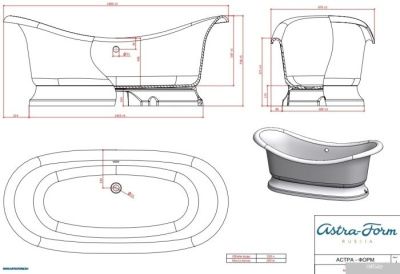 Ванна Astra-Form Мальборо 189x87