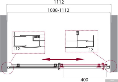 BelBagno UNO-195-BF-1-110-C-NERO
