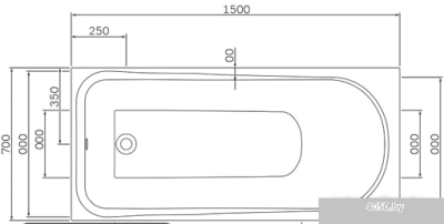 Ванна AM.PM W80A-150-070W-A 150x70 (с каркасом)