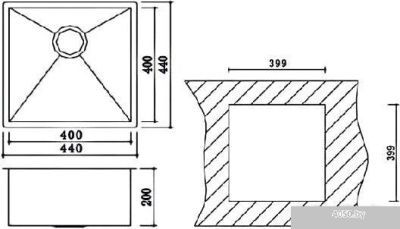 Кухонная мойка Oulin OL-F101