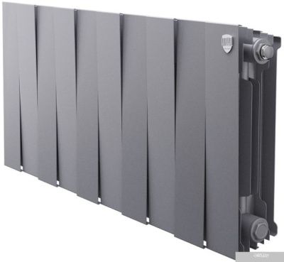 Royal Thermo PianoForte 300 Silver Satin (10 секций) боковое подключение