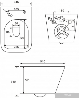 Унитаз IDDIS Bild BILRDSEi25