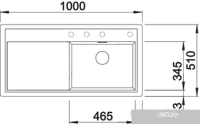 Кухонная мойка Blanco Zenar XL 6 S (алюметаллик, левая, с клапаном-автоматом)