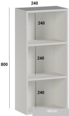 Genesis Мебель Шкаф 240 (белый)