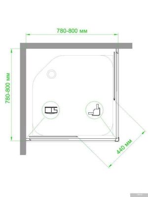 Royal Bath RB80HPD-C 80х80