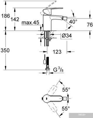 Смеситель Grohe Eurostyle Cosmopolitan [33566002]