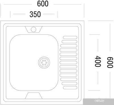 Кухонная мойка Ukinox STD600.600-5C 0L