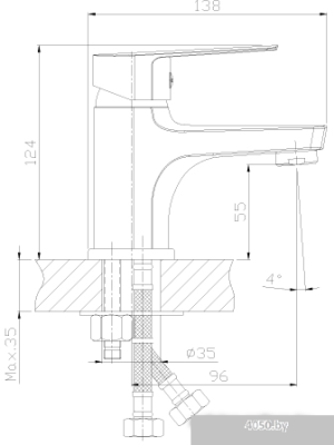 Смеситель Rossinka Silvermix S35-15