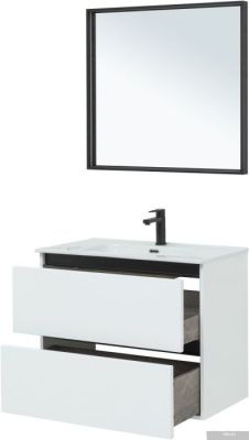 De Aqua Комплект мебели для ванной Ариетта 80 271968 (белый)