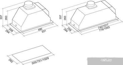 Falmec Gruppo Incasso 70 800/1280 м3/ч.