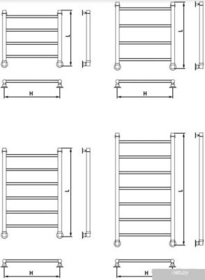 Полотенцесушитель Luxon FJ 100x50 (нижнее подключение)