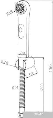 Душевой гарнитур Bravat D9122CP-RUS